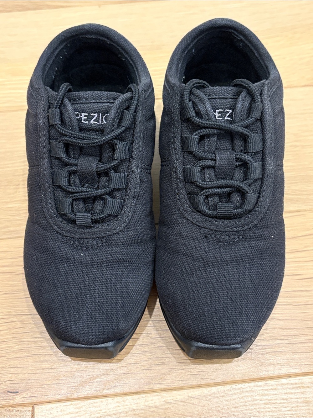 Capezio Kids Black Canvas Hip Hop Dance Shoes